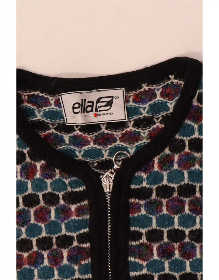 Pulover cardigan Ella pentru femei UK 16 mare, multicolor, geometric