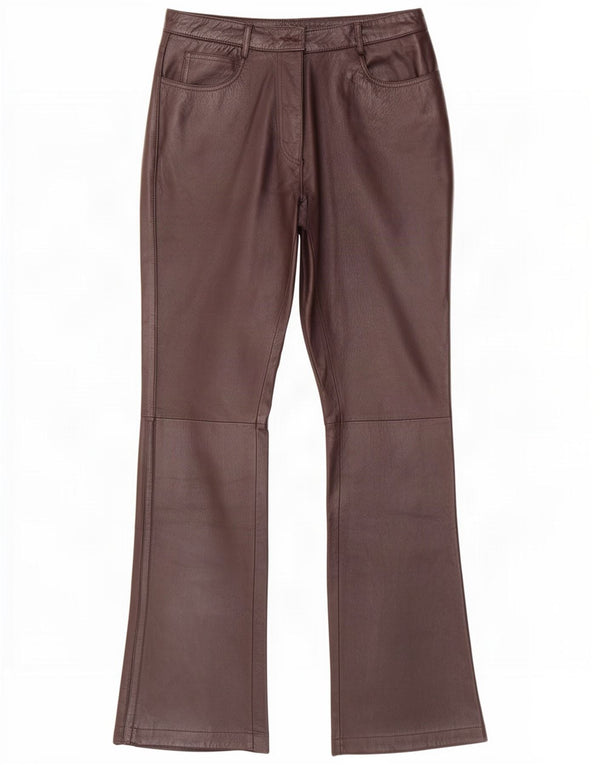 Pantaloni de piele Private pentru femei IT 44 Medium W28 L32 Maro