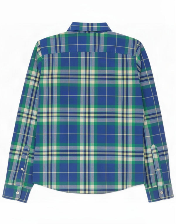 Hollister Mens Shirt Large Blue Check Cotton