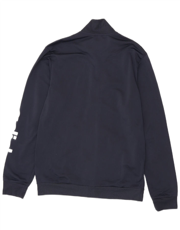 Jachetă de top pentru trening grafic Adidas pentru bărbați UK 40/42 Medium Bleumarin