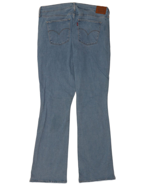 Blugi Levi's pentru femei 725 cu talie înaltă Bootcut W34 L32 Blue Lyocell