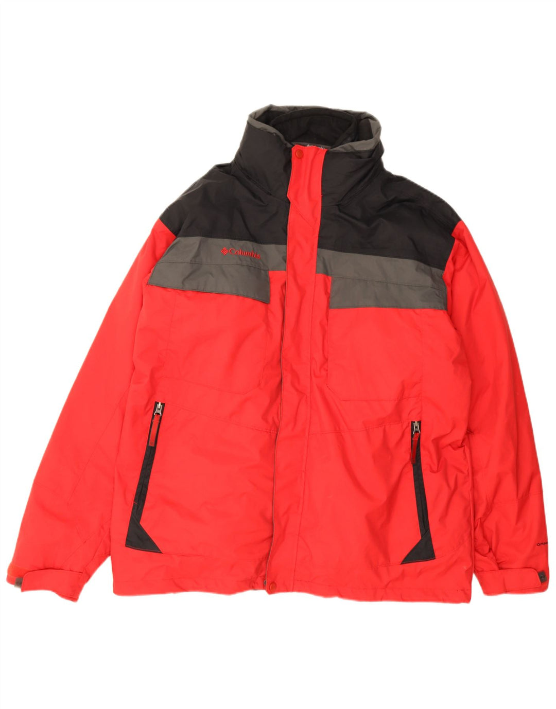 Jachetă Columbia pentru bărbați Interchange Windbreaker UK 42 XL Roșu Colorblock