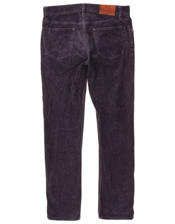 Pantaloni subțiri din velur pentru bărbați Polo Ralph Lauren L30 L30 bumbac bleumarin
