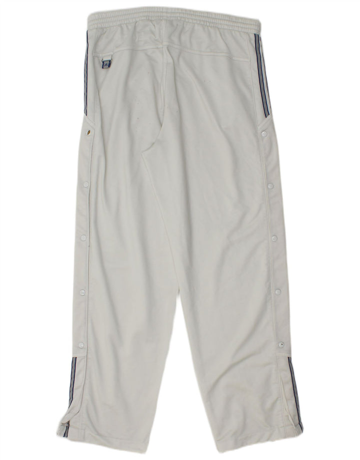 Pantaloni de trening ADIDAS pentru bărbați, poliester alb mediu