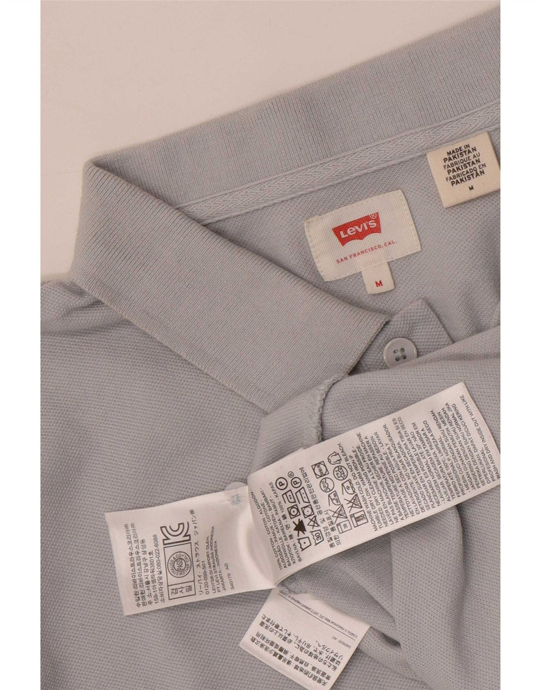 Tricou polo Levi's pentru bărbați, bumbac albastru mediu