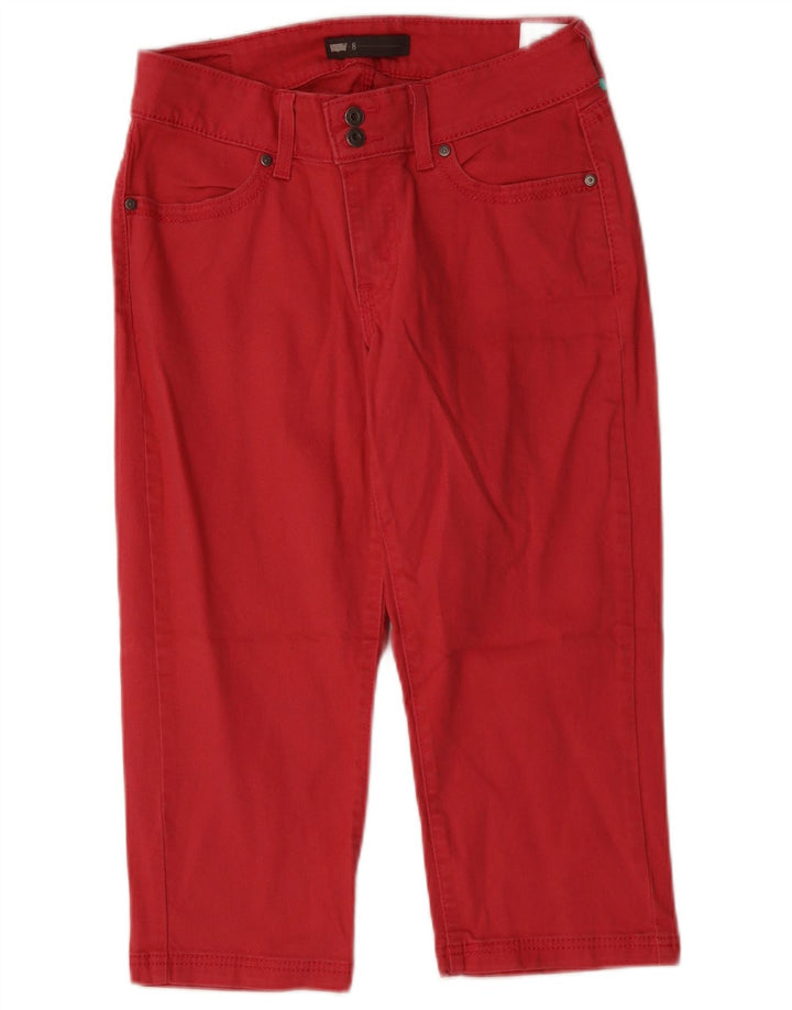 Jeans Capri pentru femei LEVI'S US 8 Medium W28 L19 Bumbac roz