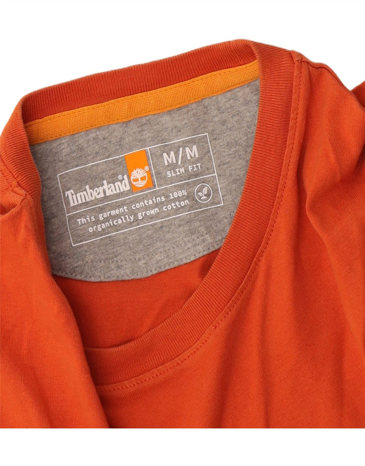 Tricou Timberland Slim Fit Top din bumbac portocaliu mediu