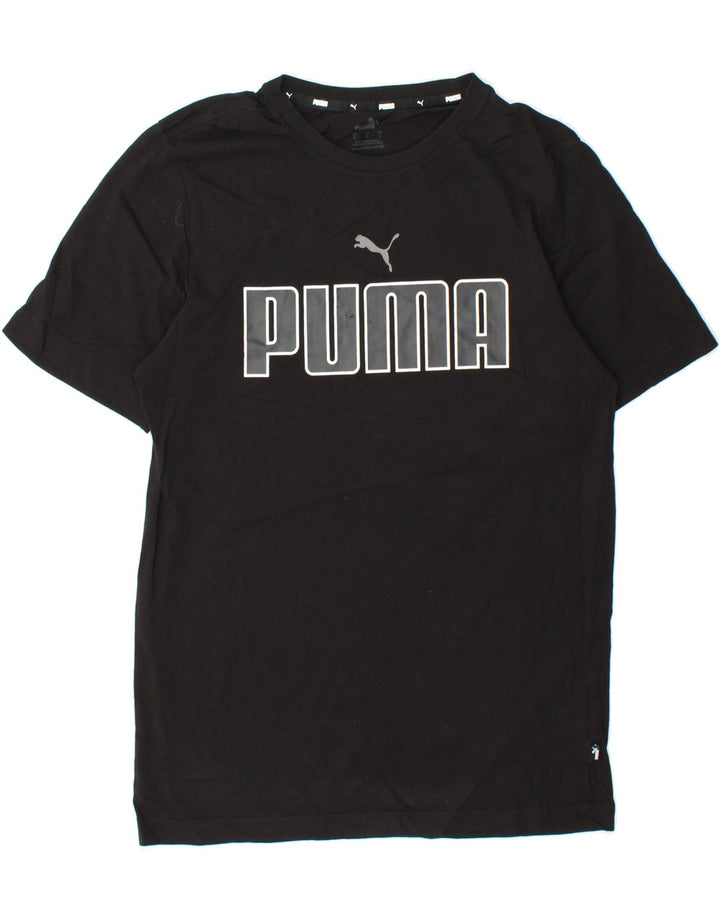 PUMA Mens Graphic T-Shirt Top Small Black Cotton Vintage Puma and Second-Hand Puma from Messina Hembry 