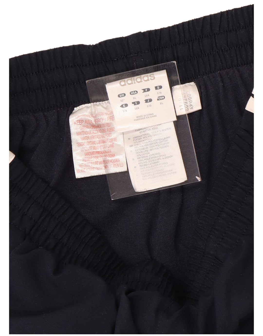 Pantaloni de trening ADIDAS pentru baieti 15-16 ani poliester bleumarin