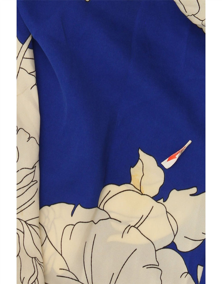 Salopetă vintage pentru femei UK 12 Medium Blue Floral