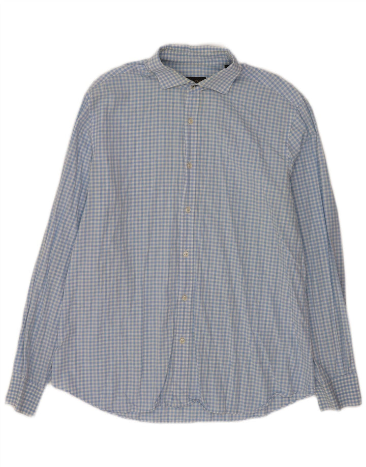 Cămașă Massimo Dutti pentru bărbați, XL, albastră, din bumbac
