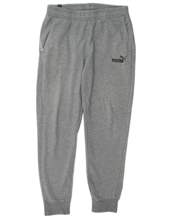 Pantaloni de trening Puma pentru bărbați Joggeri mari, gri bumbac