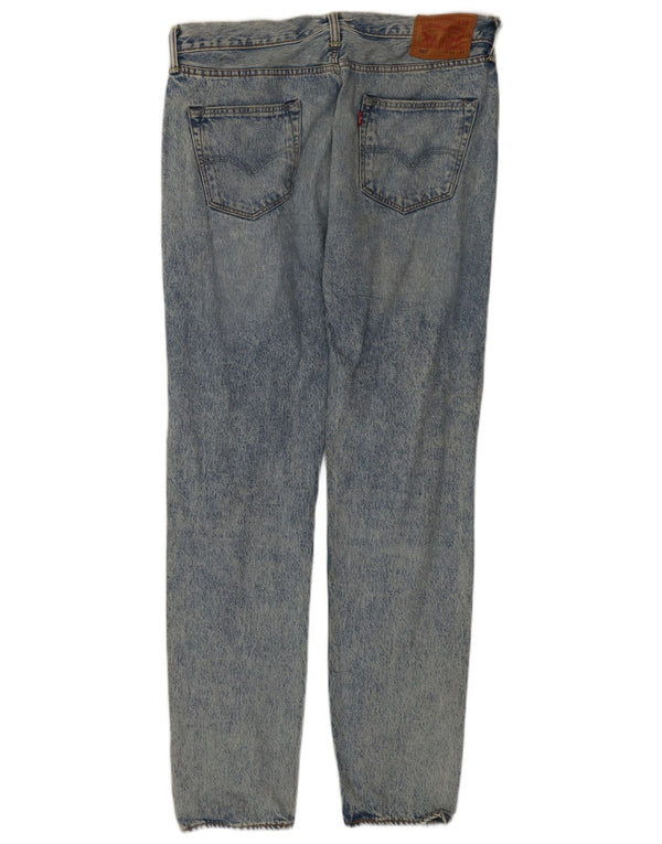 Blugi drepți distressed 501 Levi's pentru bărbați L34 L34 Bumbac albastru