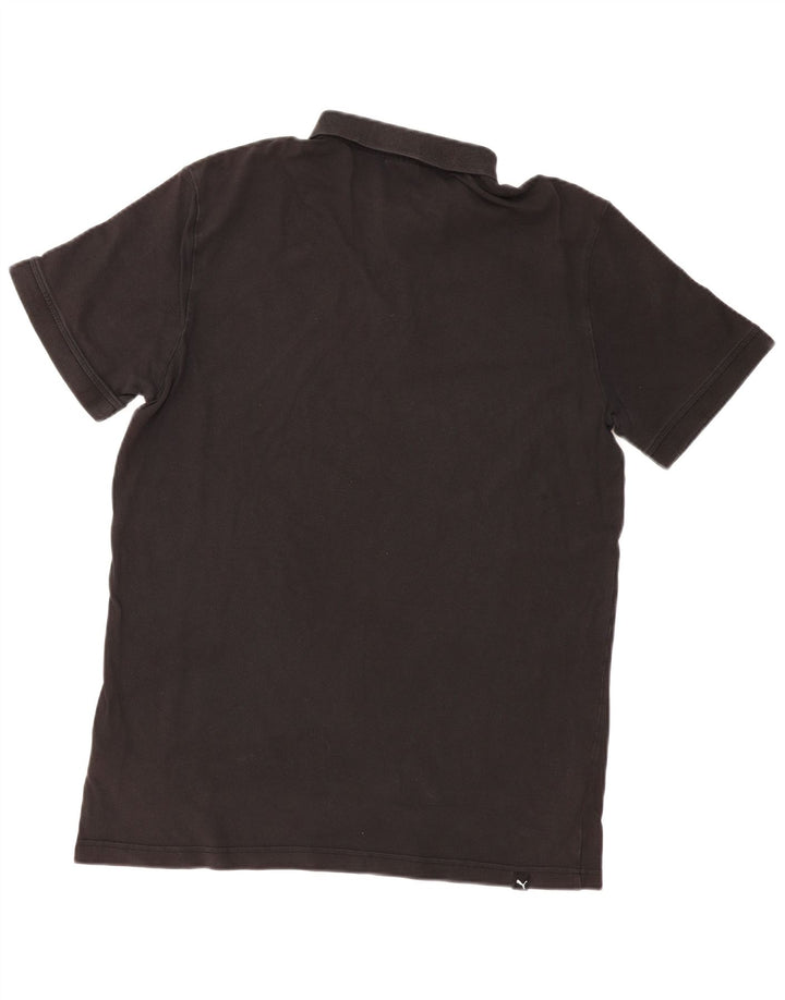 Tricou polo cu grafic PUMA pentru bărbați, mare, negru, bumbac