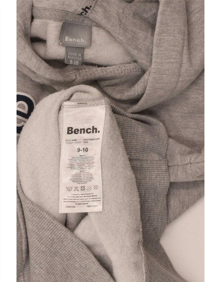 Bench Boys Pulover cu glugă grafic 9-10 ani bumbac gri