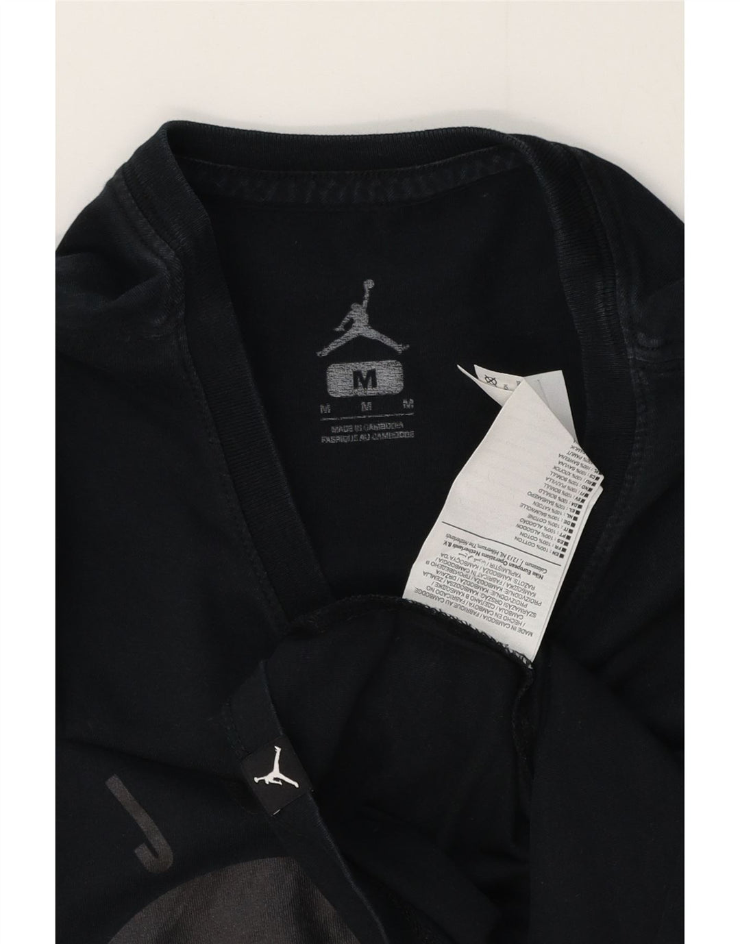 Tricou grafic Jordan pentru bărbați Top mediu din bumbac bleumarin