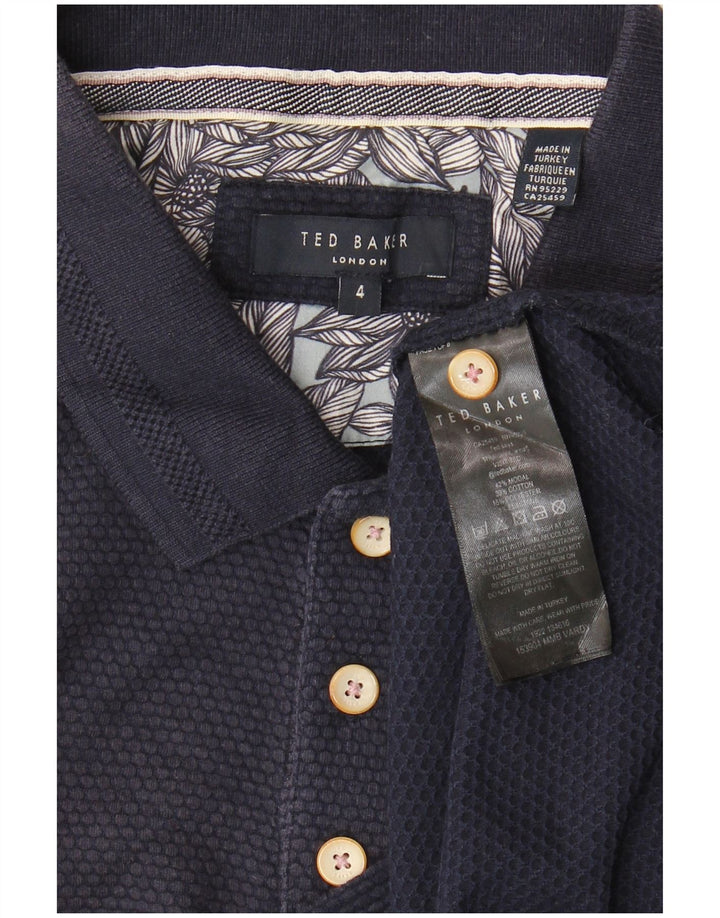Tricou polo pentru bărbați Ted Baker Mărimea 4 mare, bleumarin, modal