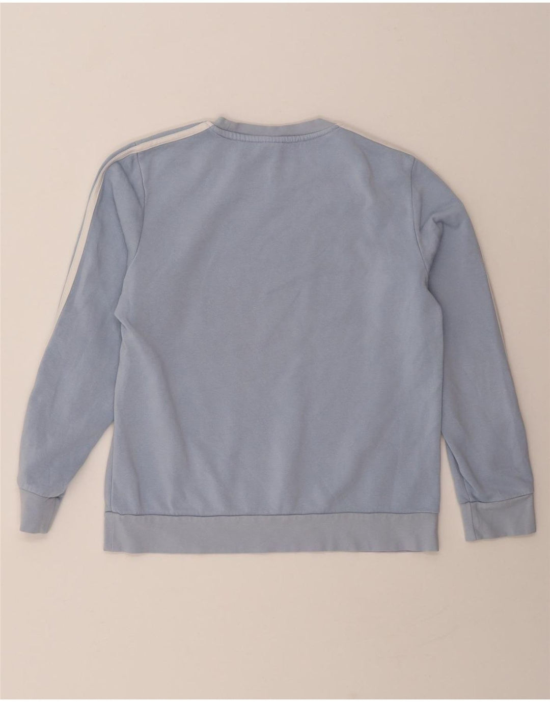 ADIDAS Womens Sweatshirt Jumper UK 16 Large Blue Cotton Vintage Adidas and Second-Hand Adidas from Messina Hembry 