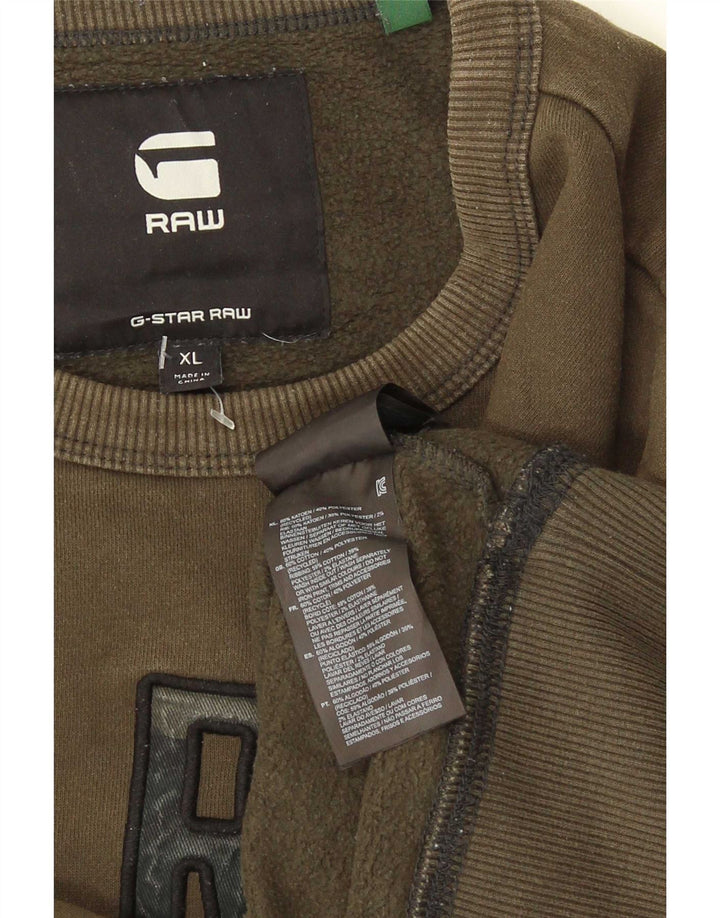 Hanorac grafic pentru bărbați G-Star Jumper XL bumbac verde