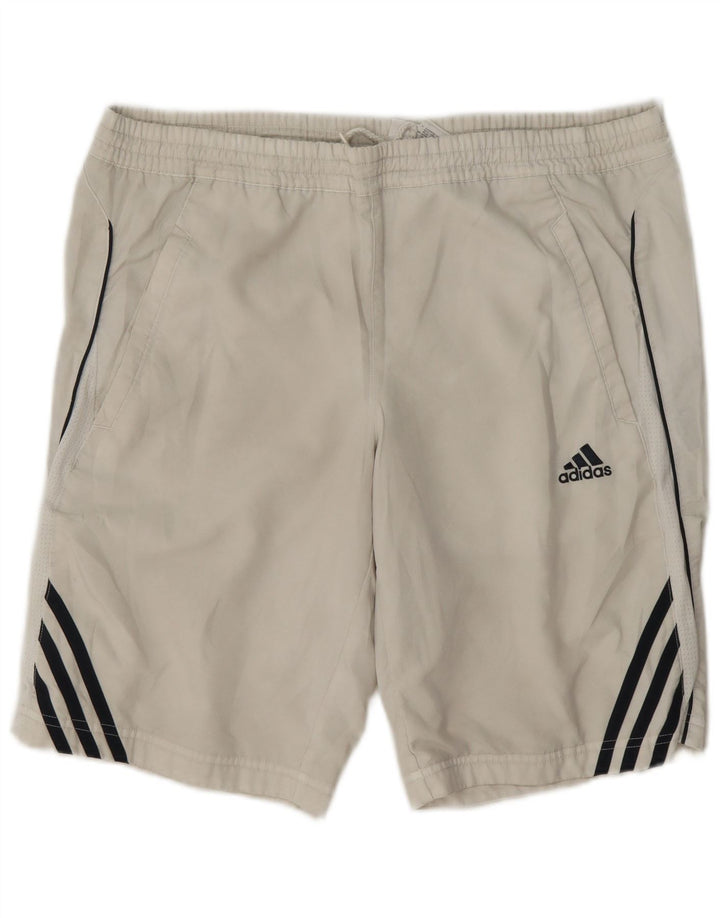Pantaloni scurți sport Adidas Clima 365 pentru bărbați, poliester alb mic