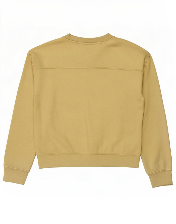 Pulover crop pentru femei Zara UK 14 Poliester galben mediu