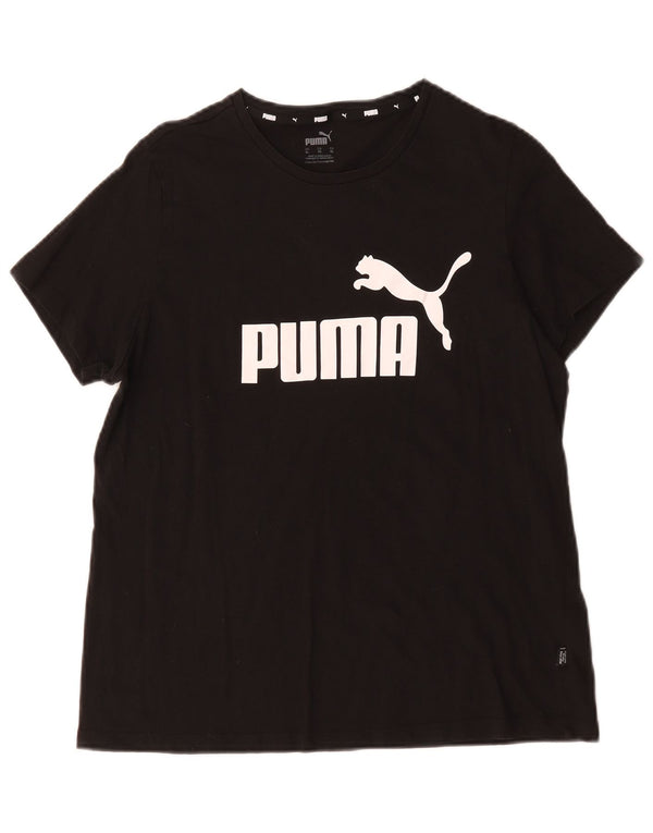 Tricou cu grafic Puma pentru femei, UK 18 XL, bumbac negru