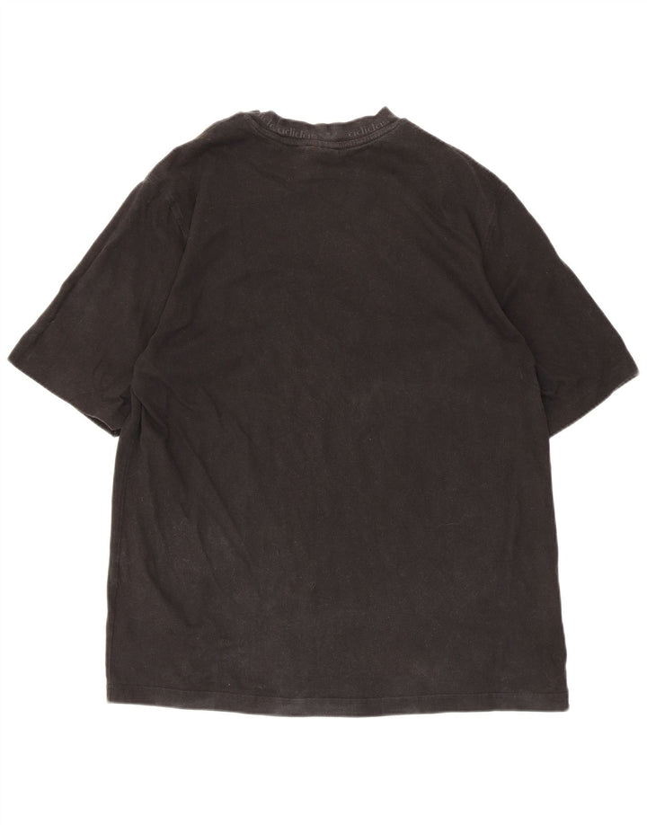 Tricou grafic Adidas pentru bărbați Top mediu negru bumbac