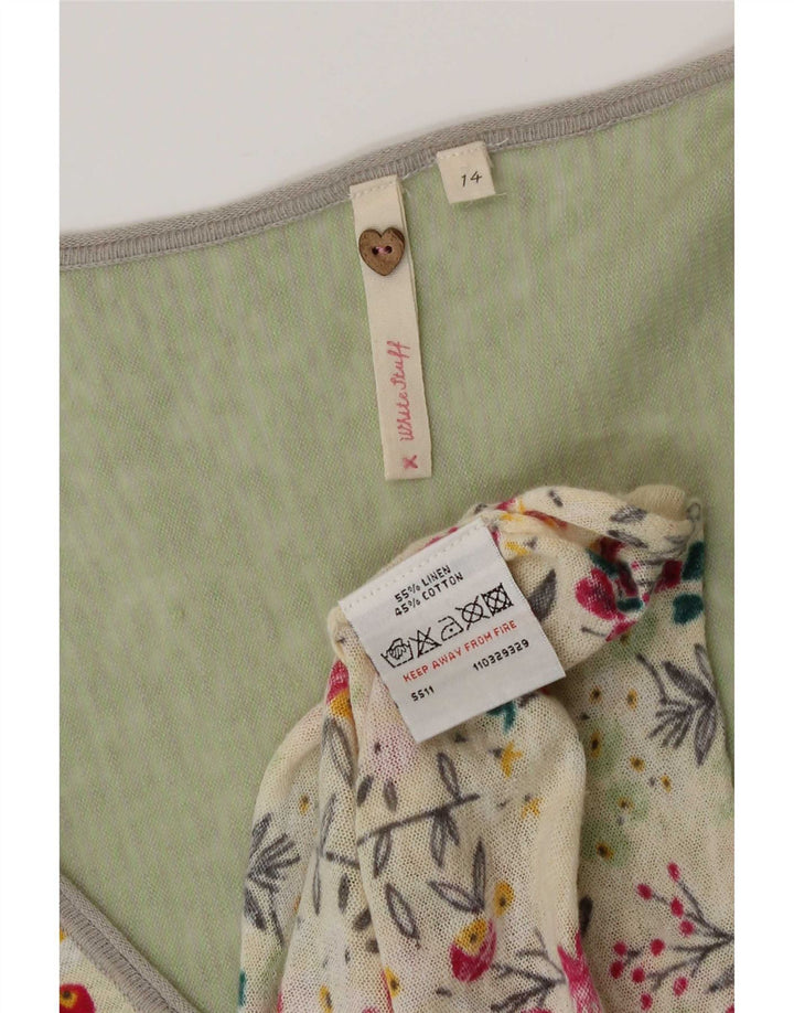 White Stuff Rochie tunică asimetrică pentru femei UK 14 Medium Multicolor Floral
