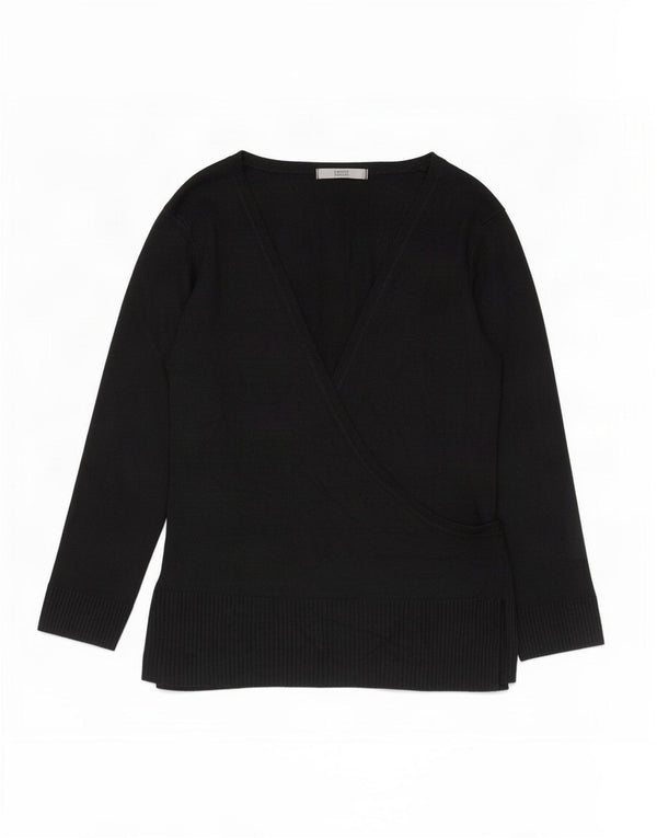 Marks & Spencer Pulover cardigan cu mâneci 3/4 pentru femei UK 10 Mic Negru