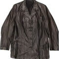 VINTAGE Womens Leather Jacket UK 16 Large Black Vintage Vintage and Second-Hand Vintage from Messina Hembry 