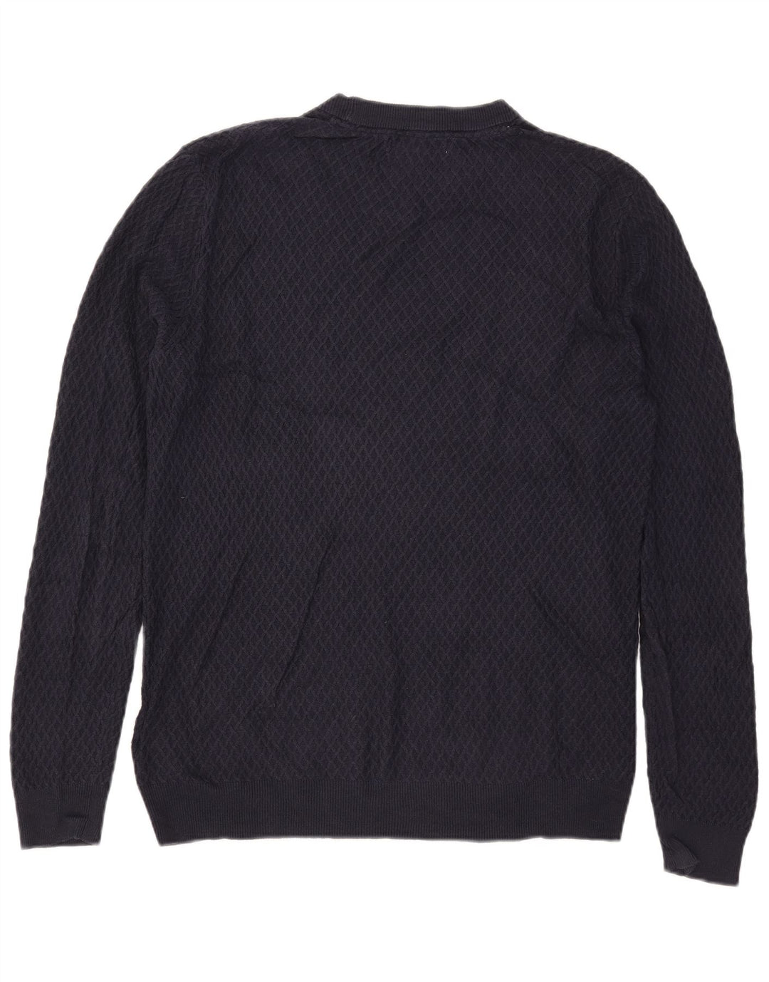 Pulover Guess pentru bărbați, cu gât crew, bumbac mare, albastru bleumarin