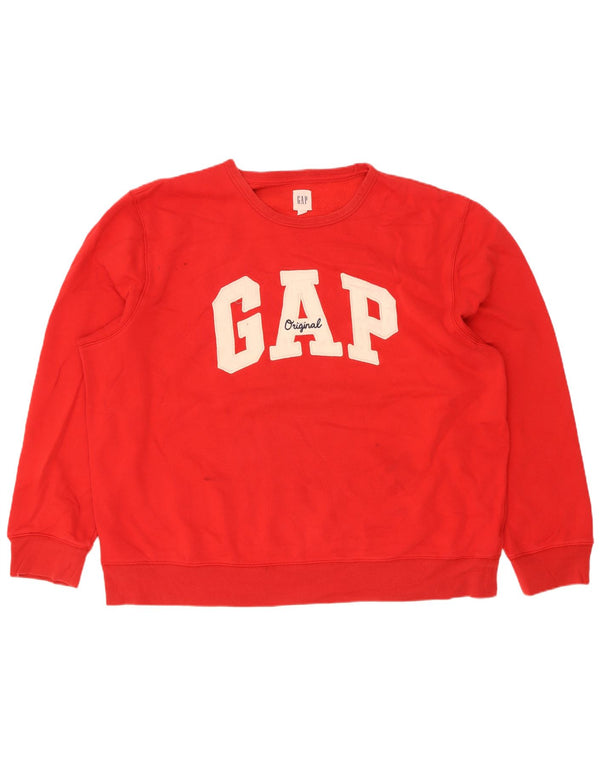 Pulover grafic pentru bărbați Gap, bumbac roșu 2XL
