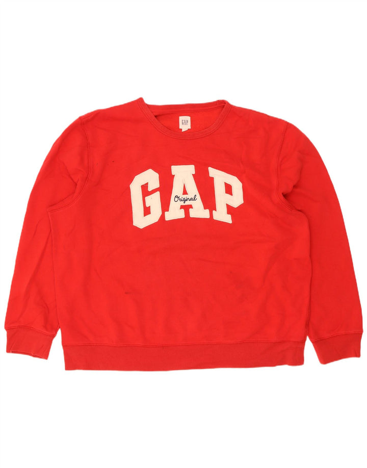 Pulover grafic pentru bărbați Gap, bumbac roșu 2XL