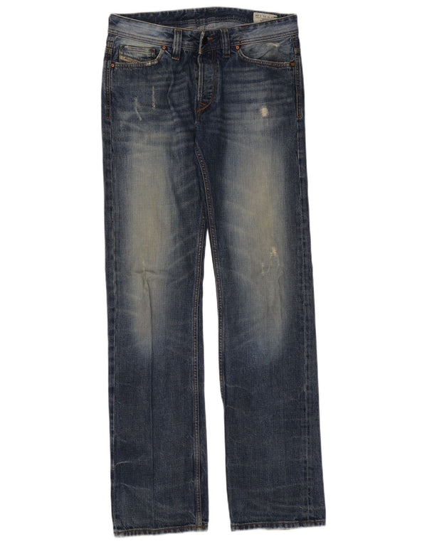 DIESEL Blugi Viker Distressed drepte pentru femei W31 L34 Bumbac albastru