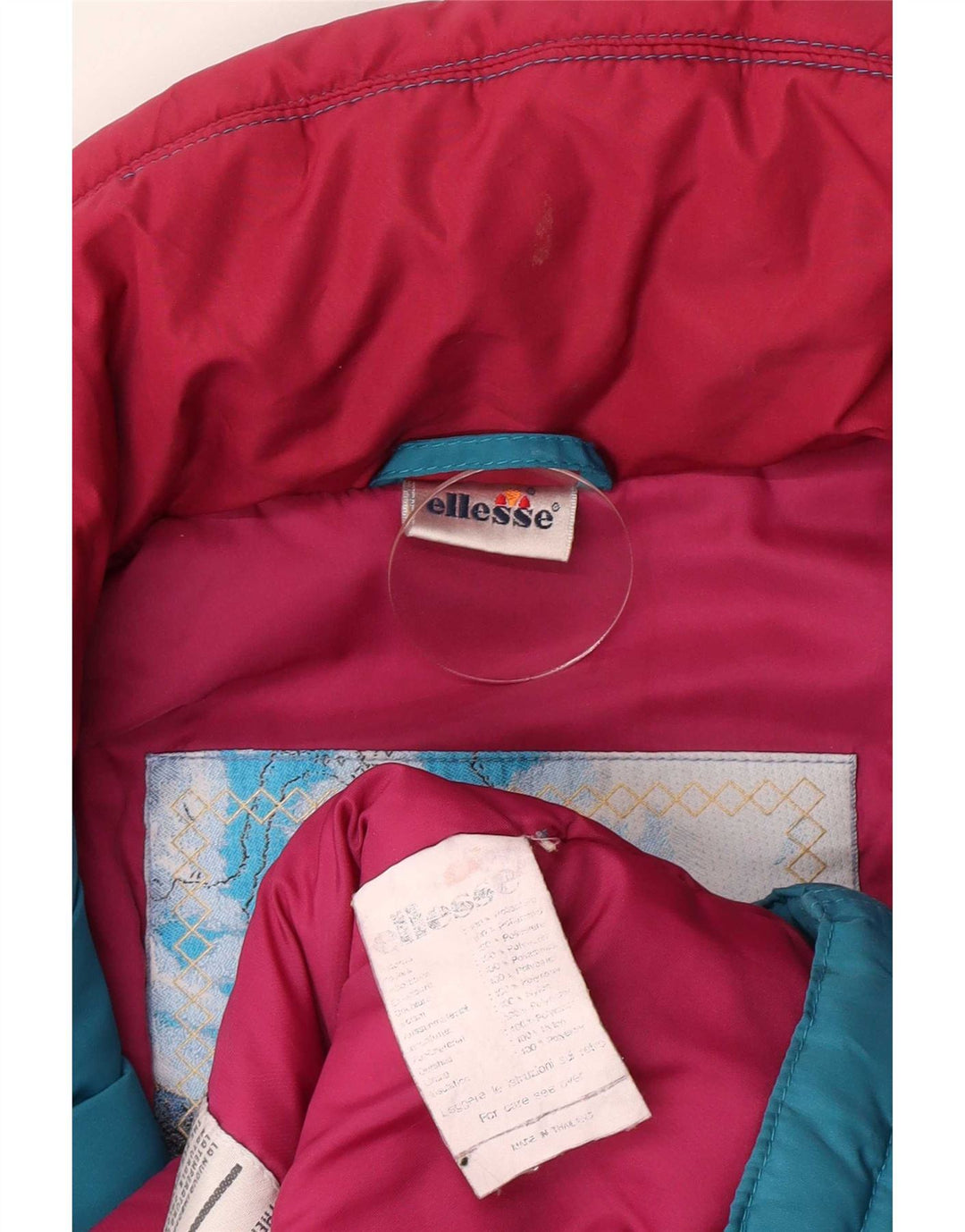 Jachetă căptușită cu glugă pentru bărbați Ellesse UK 42 XL poliester albastru