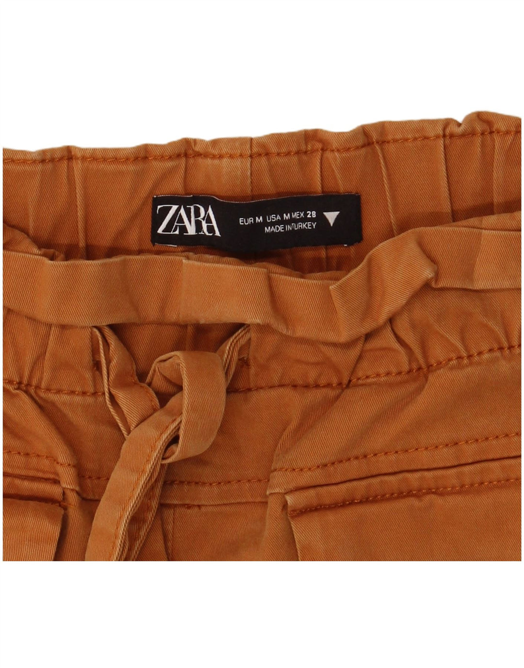 Pantaloni caldi pentru femei cu talie înaltă Zara Mediu W28 maro