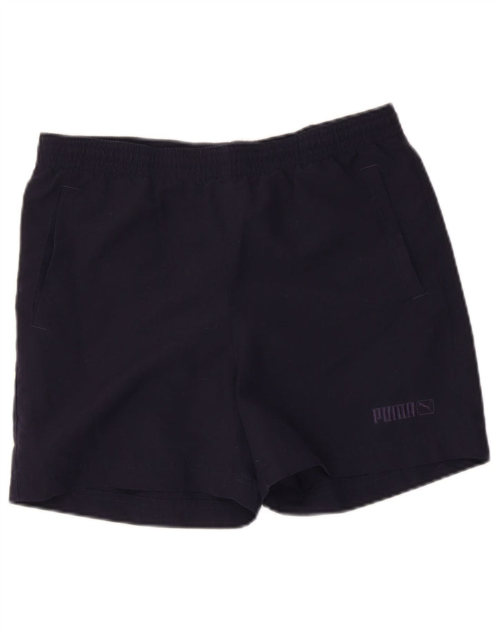 Pantaloni scurti sport Puma pentru băieți 13-14 ani poliester bleumarin