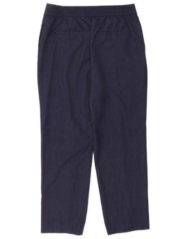 Pantaloni chino pentru femei Marks & Spencer UK 14 Large W32 L27 Bleumarin Check