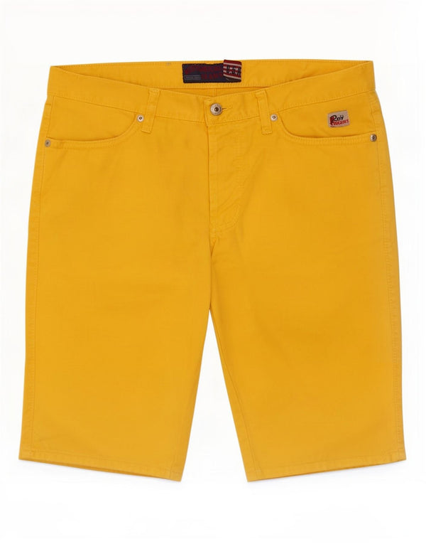 Pantaloni scurți casual pentru bărbați Roy Rogers IT 46 Small W32 Bumbac galben