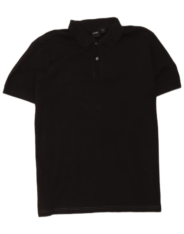 Tricou polo pentru bărbați Hugo Boss mare negru
