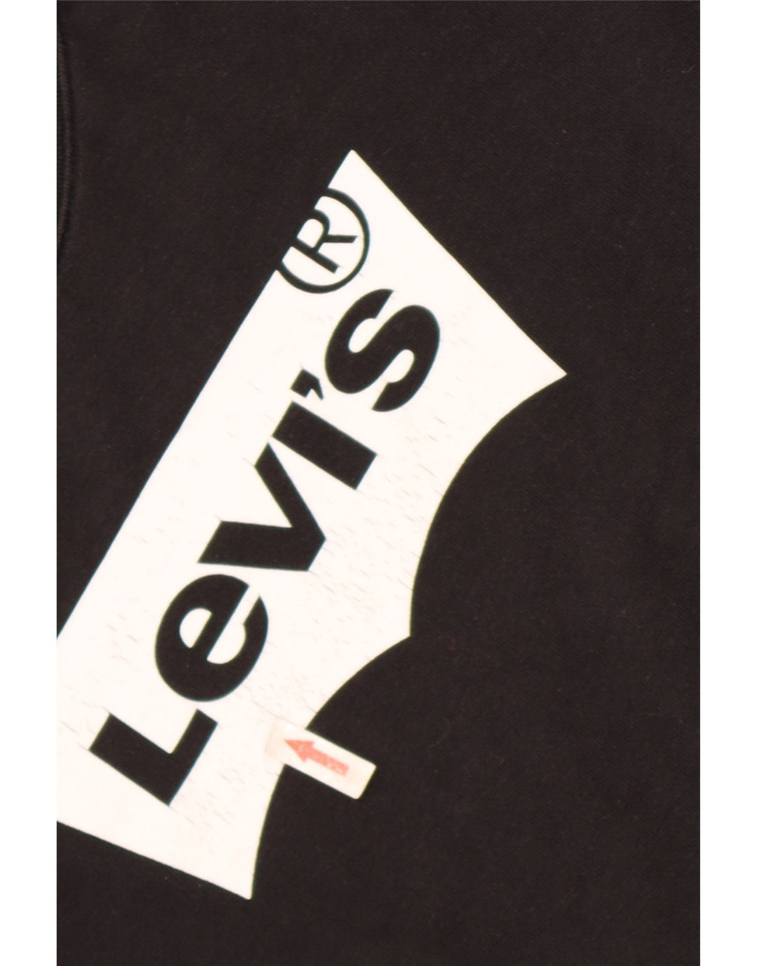 Levi's Pulover supradimensionat cu grafic pentru femei UK 10 Bumbac negru mic