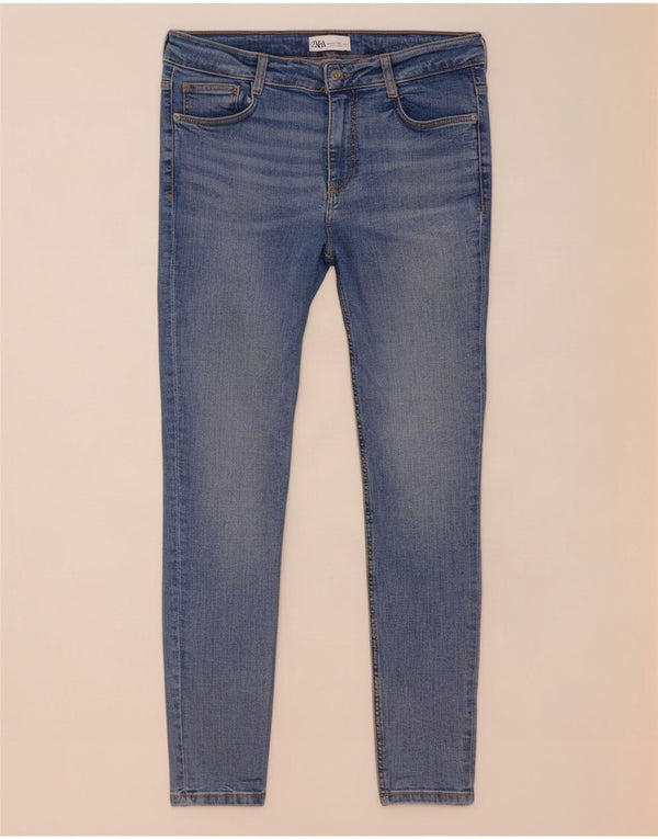 Blugi skinny dama Zara EU 40 Medium W30 L29 Albastru