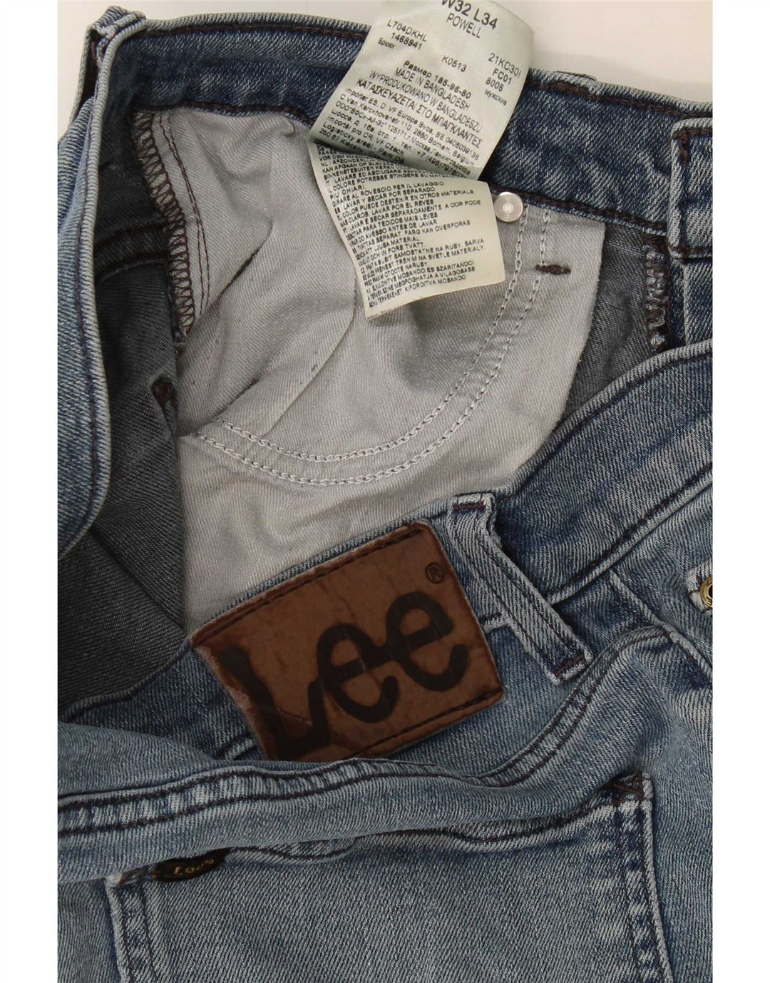 Blugi Lee Powell Slim pentru femei W32 L34 Bumbac albastru