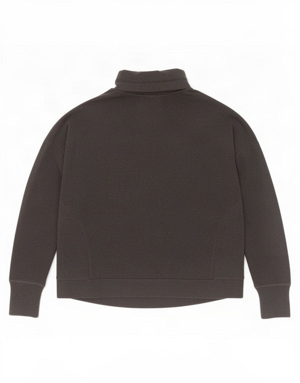 Sweaty Betty Pulover supradimensionat pentru femei, UK 18 XL, bumbac negru