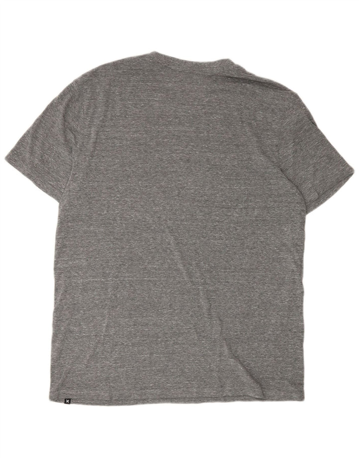 Tricou grafic pentru bărbați Hurley Top mare, gri, poliester cu pături