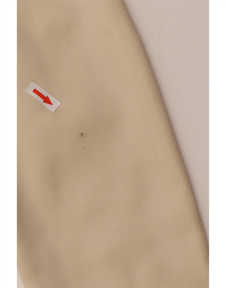 Jachetă Benetton pentru femei Crop cu 3 nasturi, IT 44 Poliester Bej Mediu