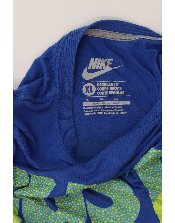 Tricou cu grafică pentru bărbați Nike Regular Fit Top XL Albastru