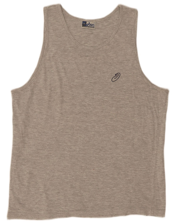 Asics Mens Vest Top 2XL Gri Bumbac