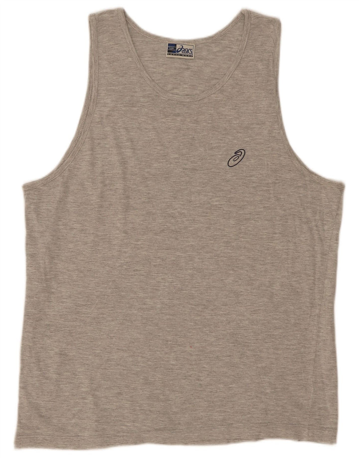 Asics Mens Vest Top 2XL Gri Bumbac