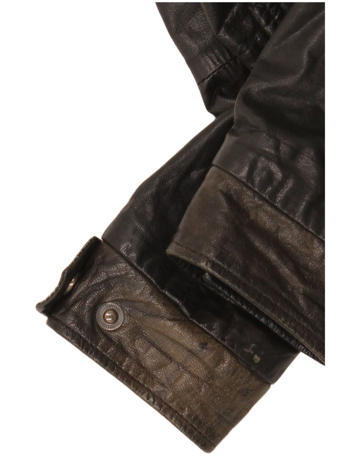 Jachetă de piele pentru bărbați Conbipel IT 48 Medium Black